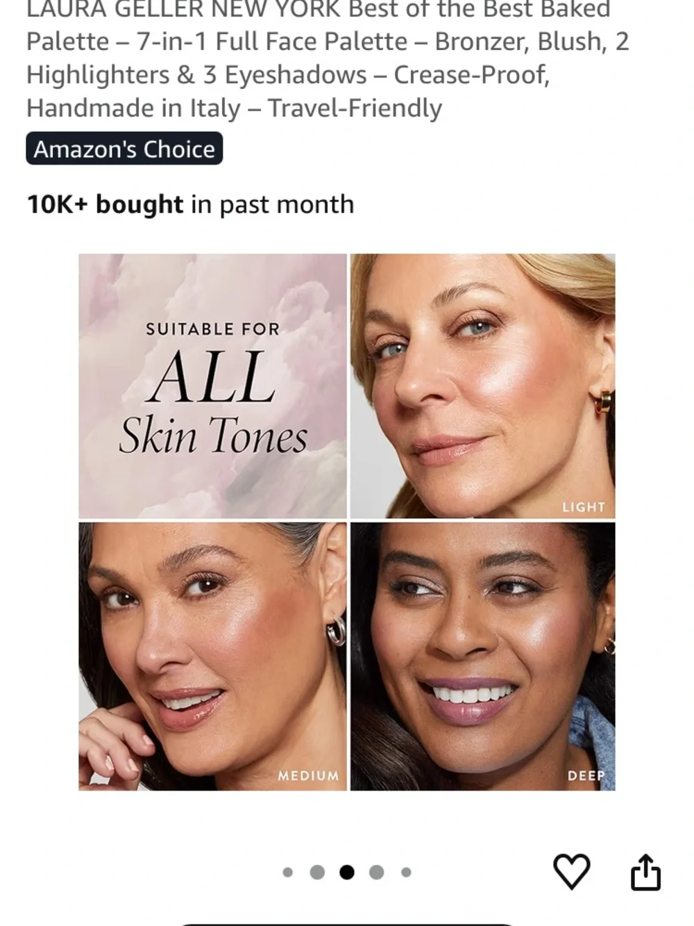 Laura Geller Pink & Beige Multi-Use Baked Face Palette